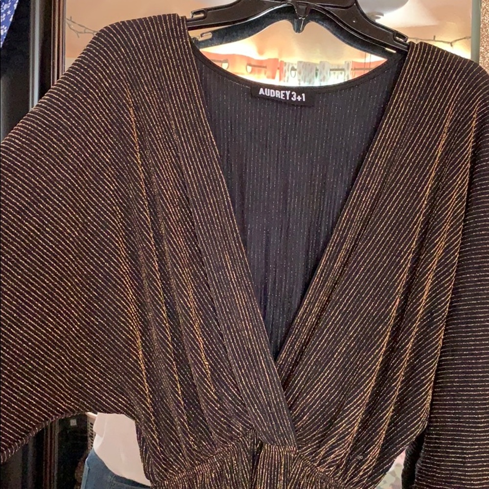 Black and Gold Romper